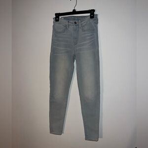 American Eagle Light Gray Skinny Jeans